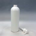 Empty white 8 16 32 oz 250 500 1000 ml boston Round lotion hdpe plastic pump bottle